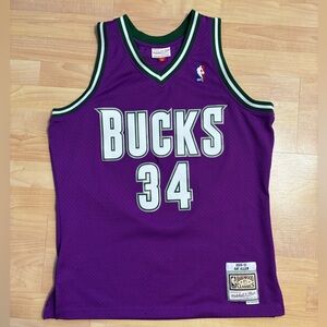 Mitchell and Ness 2001 Milwaukee Bucks Ray Allen Jersey